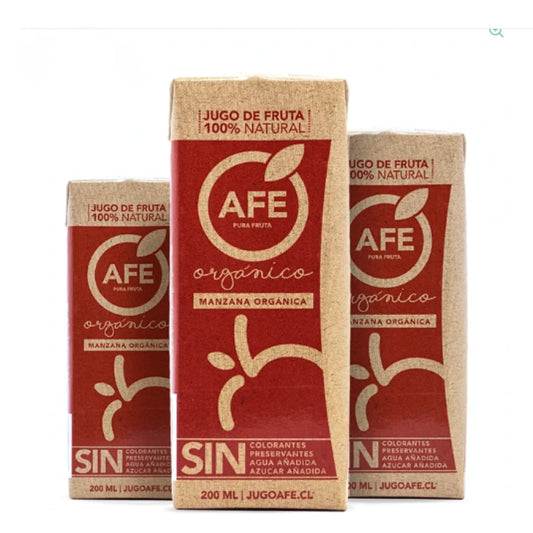 Jugo AFE en cajita 200 ml (pack 24 o 48) para snack corporativo