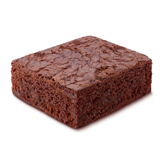 Trozo de brownie artesanal de chocolate para snack corporativo