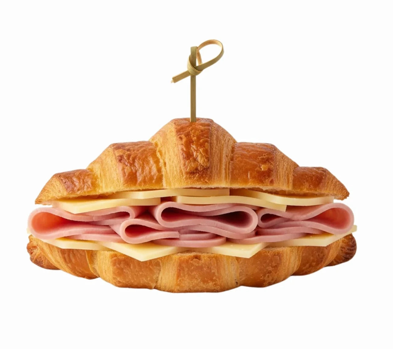Mini Croissant Cocktail de Jamón y Queso Gouda – Caja de 20 unidades