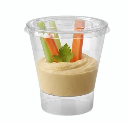 Cup de Hummus con Veggie Sticks – 50 g aprox. - caja de 20 unidades